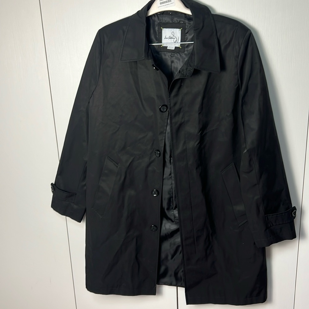 Sam Edelman Men’s Black Trenchcoat size M NWOT